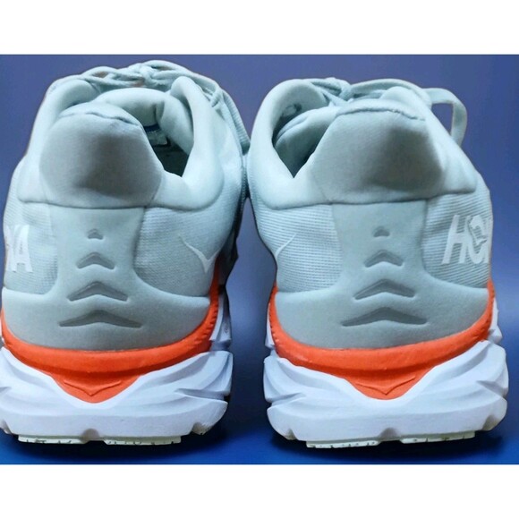 Hoka One One Clifton 8 Men’s 11D Max Cushion Running Shoes Blue Orange - Picture 7 of 12